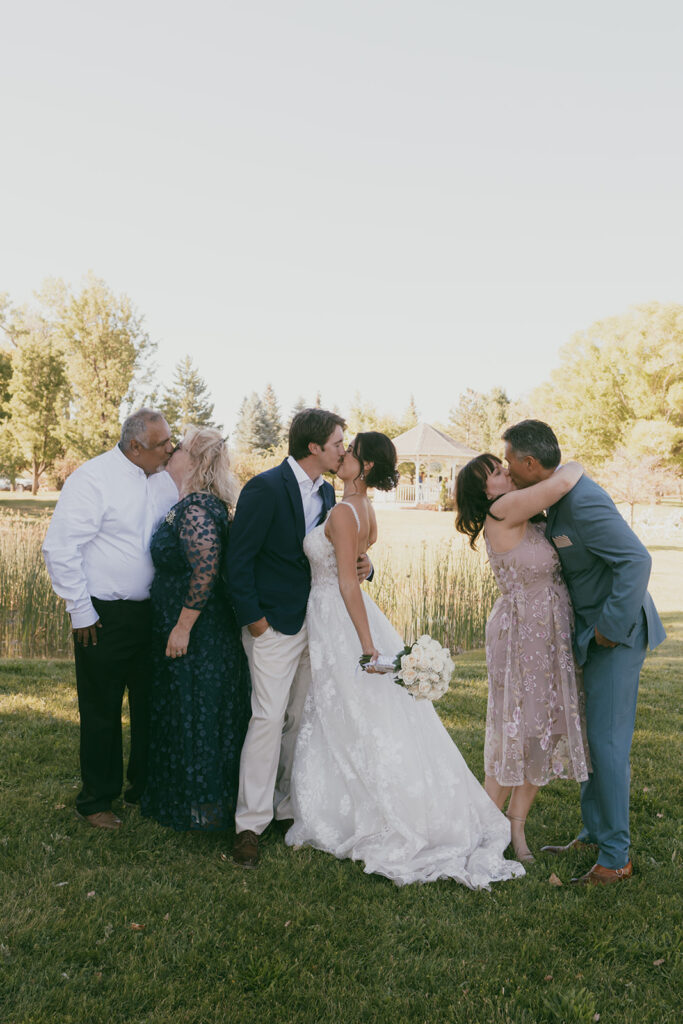 Bride, groom and parents 